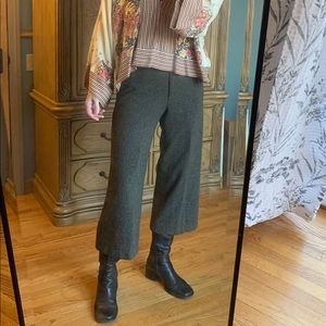2/$14 EXPRESS Crop Wide Leg Wool Blend Trousers 4